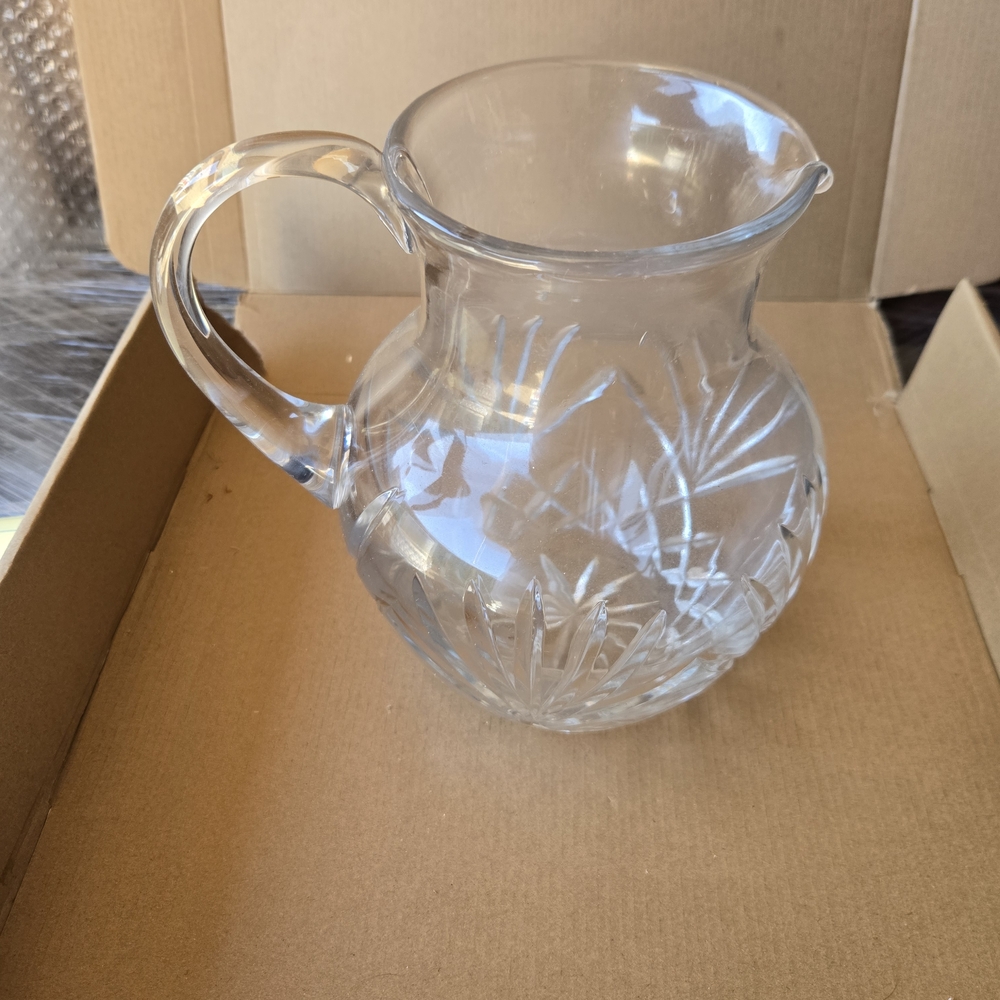 VTG. Rogaska "Richmond" Cut Crystal Glass Serving Drinking 40 oz. Pitcher